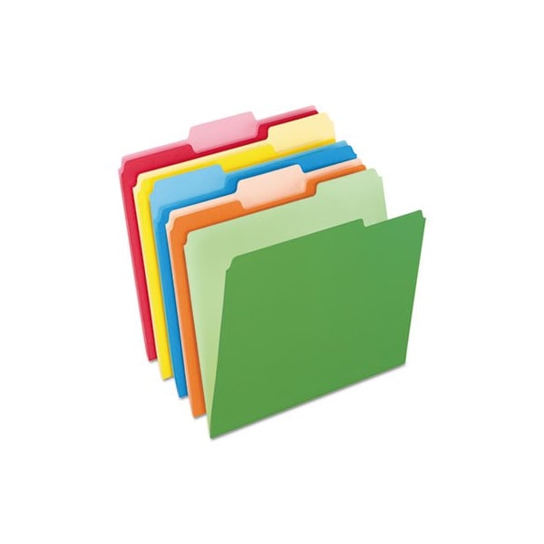 Tops Business Forms Pendaflex, COLORED FILE FOLDERS, 1/3-CUT TABS, LETTER SIZE, ASSORTED, 100PK 15213ASST - main